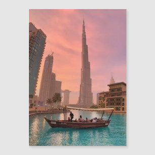 Burj Khalifa Boat Lake Cityscape
