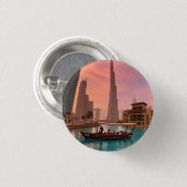 Burj Khalifa Boat Lake Cityscape Ronde Button 3,2 Cm (Voorkant /achterkant)