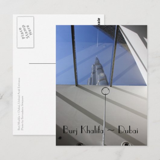 Burj Khalifa Briefkaart (Voorkant / Achterkant)