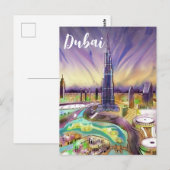 Burj Khalifa, Briefkaart van Dubai (Voorkant / Achterkant)