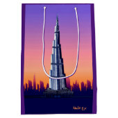 Burj Khalifa-cadeaubag Medium Cadeauzakje (Achterkant)