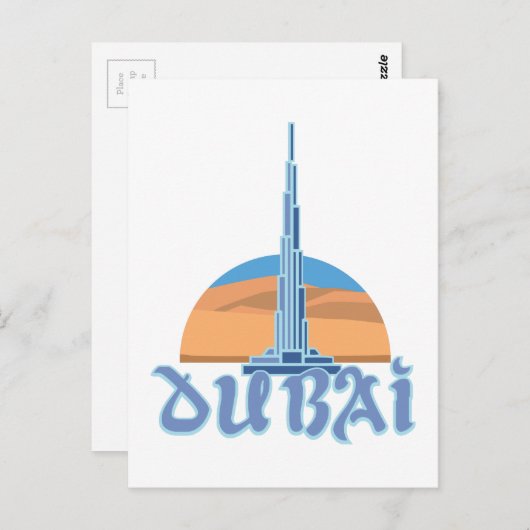 Burj Khalifa Doubai Briefkaart (Voorkant / Achterkant)