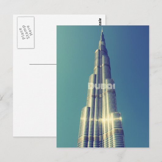 Burj Khalifa, Dubai Briefkaart (Voorkant / Achterkant)