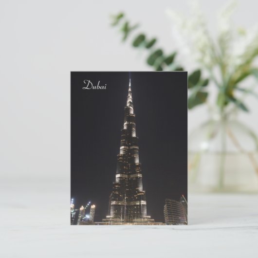 Burj Khalifa, Dubai - Briefkaart (Staand voorkant)