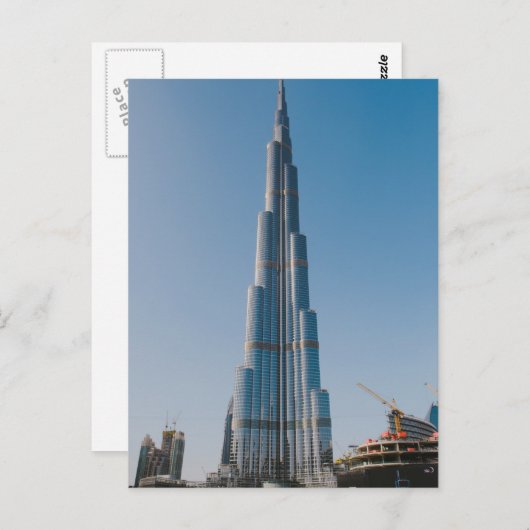 Burj Khalifa, Dubai Briefkaart (Voorkant / Achterkant)