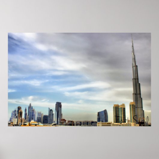 Burj Khalifa, Dubai Poster (Voorkant)