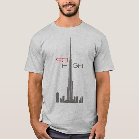Burj Khalifa Dubai Tower T-shirt (Voorkant)