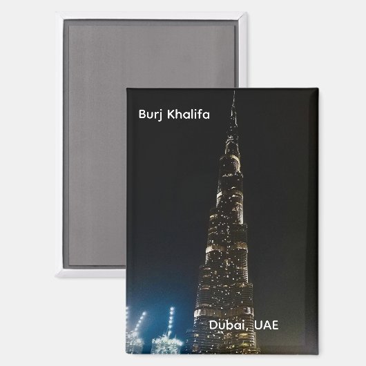 Burj Khalifa Dubai UAE Magneet (Voorkant / Achterkant)