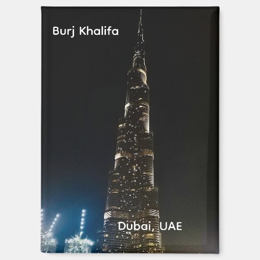 Burj Khalifa Dubai UAE  Magneet (Voorkant)