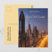 Burj Khalifa Dubai Verenigde Arabische Emiraten Briefkaart (Voorkant / Achterkant)