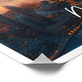 Burj Khalifa Dubai Verenigde Arabische Emiraten St Poster (Hoek)