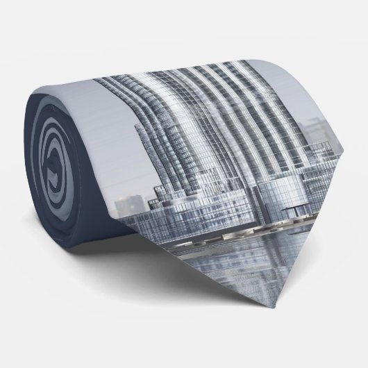 Burj Khalifa Dubai - Worlds Tallest Building Stropdas (Opgerold)