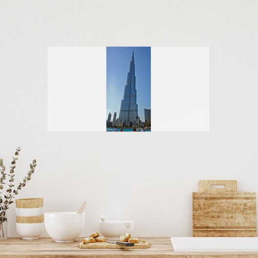 Burj Khalifa - Fotografische afdruk Poster (Keuken)