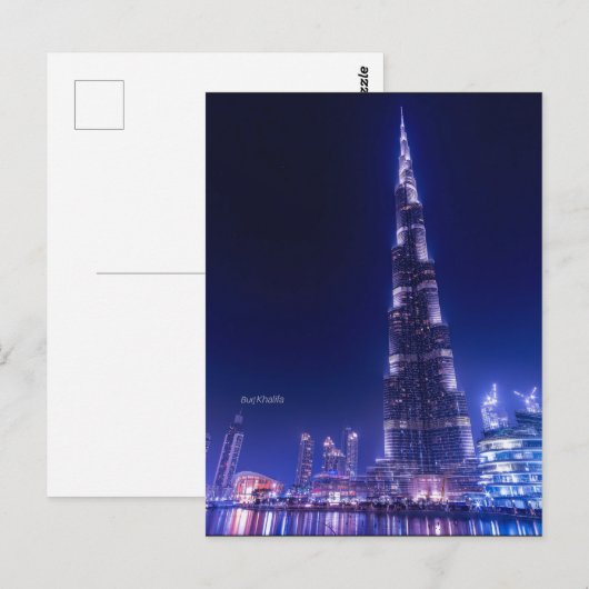 Burj Khalifa Landmark, Dubai; Briefkaart (Voorkant / Achterkant)