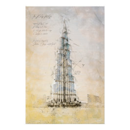 Burj Khalifa Perfect Poster