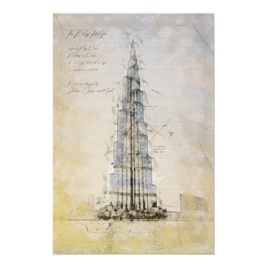 Burj Khalifa Perfect Poster (Voorkant)