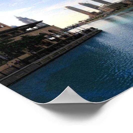 Burj Khalifa, Poster Dubai (Hoek)