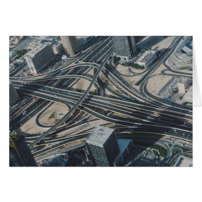 Burj Khalifa Road uitzicht, Dubai (Voorkant Horizontaal)