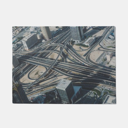 Burj Khalifa Road uitzicht, Dubai Deurmat (Voorkant)