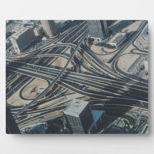 Burj Khalifa Road uitzicht, Dubai Fotoplaat (Voorkant)