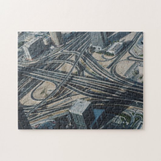 Burj Khalifa Road uitzicht, Dubai Legpuzzel (Horizontaal)