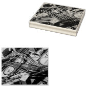 Burj Khalifa Road uitzicht, Dubai Rubberstempel (Gestempeld)