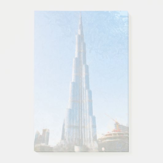 Burj Khalifa, schilderij in Dubai Post-it® Notes (Voorkant)
