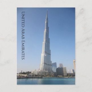 burj khalifa uae briefkaart