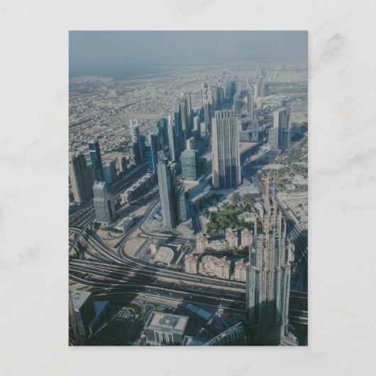 Burj Khalifa uitzicht, Dubai Briefkaart (Voorkant)