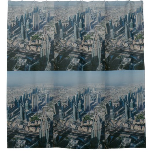 Burj Khalifa uitzicht, Dubai Douchegordijn (Voorkant)