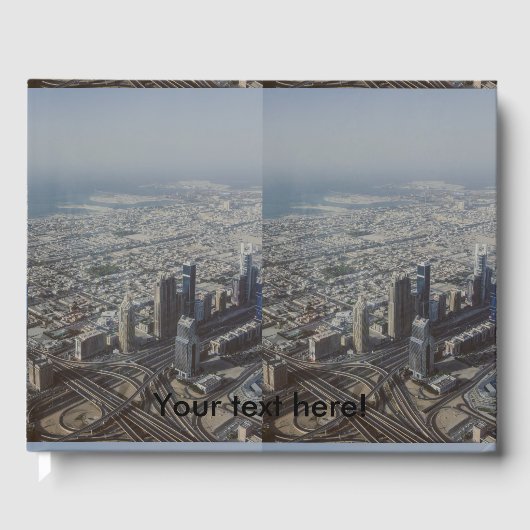 Burj Khalifa uitzicht, Dubai Gastenboek (Voorkant)