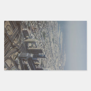 Burj Khalifa uitzicht, Dubai Rechthoekige Sticker