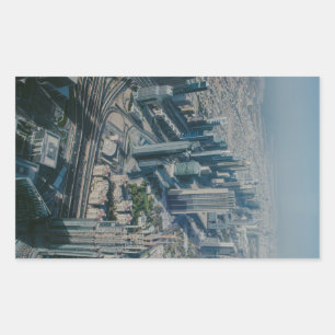 Burj Khalifa uitzicht, Dubai Rechthoekige Sticker