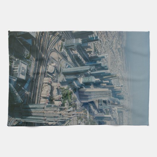 Burj Khalifa uitzicht, Dubai Theedoek (Horizontaal)