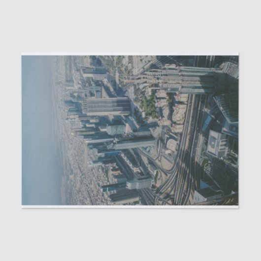 Burj Khalifa uitzicht, Dubai Tissuepapier (Voorkant)