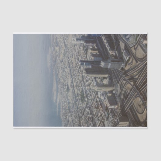 Burj Khalifa uitzicht, Dubai Tissuepapier (Voorkant)