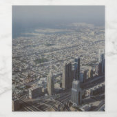 Burj Khalifa uitzicht, Dubai Wijn Etiket (Enkel label)