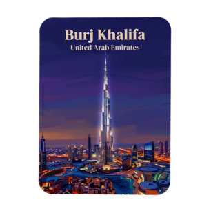 Burj Khalifa Verenigde Arabische Emiraten Magneet