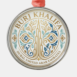Burj Khalifa Verenigde Arabische Emiraten Metalen Ornament
