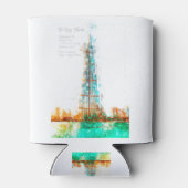 BurjKhalifa Aquarell Blikjeskoeler (Achterkant)