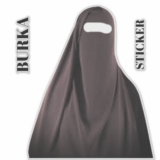 BURKA STICKER (Voorkant)