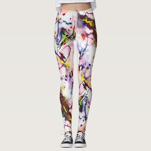 Burkay Electric Galaxy ArtLeggings Leggings (Voorkant)