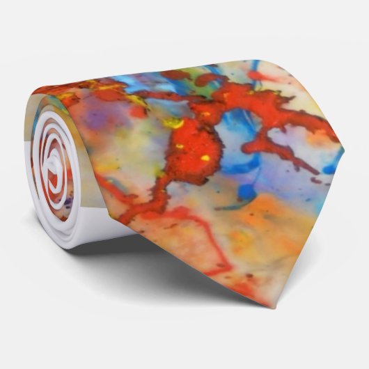 Burkay RainbowEyes ArtTie Stropdas (Opgerold)