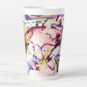 Burkay Rosada Swirls ArtLatte Mok (Voorkant)