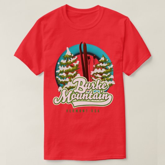Burke berg vermont us ski t-shirt (Design voorkant)