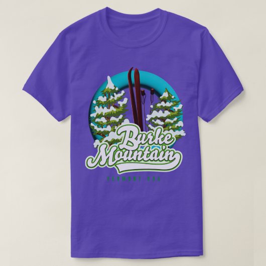 Burke berg vermont us ski t-shirt (Design voorkant)