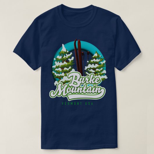 Burke berg vermont us ski t-shirt (Design voorkant)
