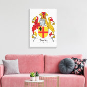 Burke Family Crest Canvas Afdruk (Insitu (Woonkamer))