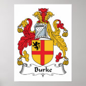 Burke Family Crest Poster (Voorkant)