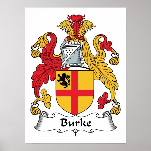 Burke Family Crest Poster (Voorkant)